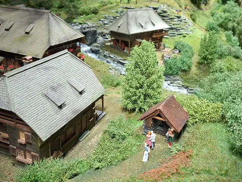 Schwarzwaldhöfe am Bachlauf